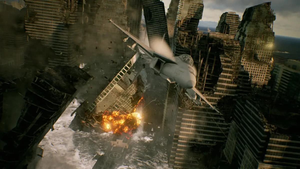 نمایی از بازی ACE COMBAT 7 SKIES UNKNOWN