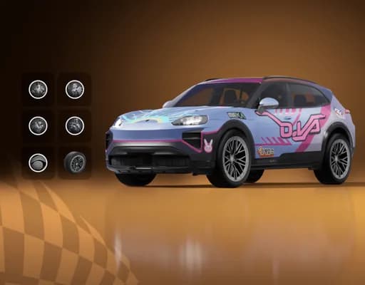 آیتم فورتنایت Porsche Cayenne Turbo Electric + Overwatch