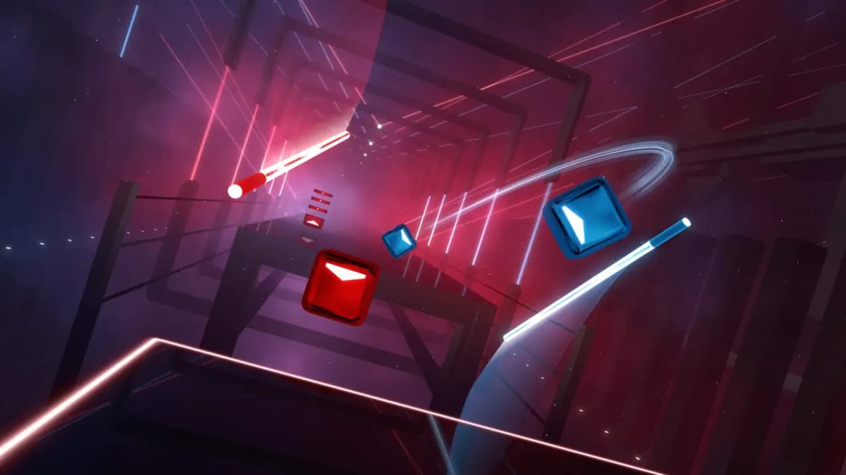 نمایی از بازی BEAT SABER VR