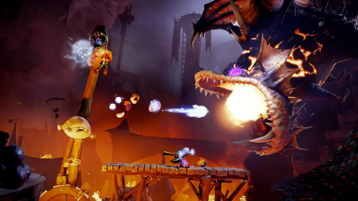 نمایی از بازی Rayman Legends Retold