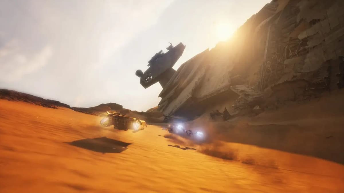 نمایی از بازی STAR WARS Galactic Racer