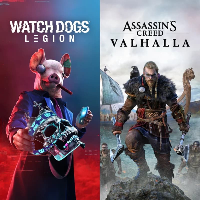 کاور بازی Assassin’s Creed Valhalla + Watch Dogs: Legion Bundle