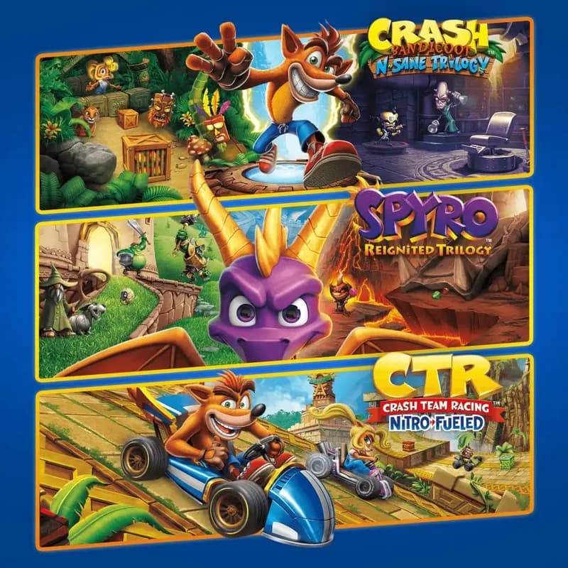کاور بازی Crash and Spyro Triple Play Bundle
