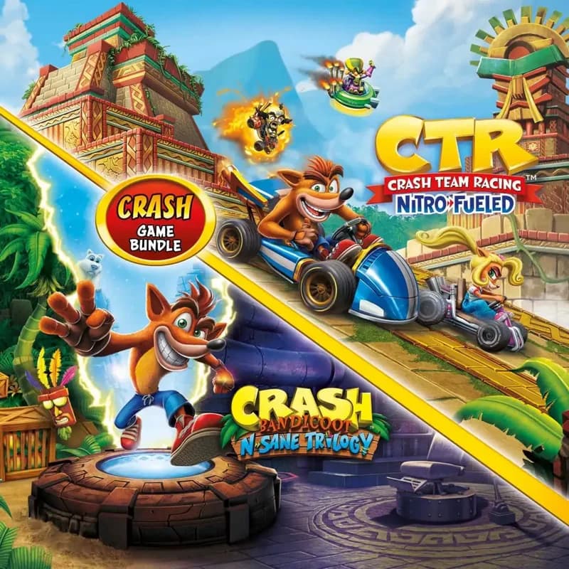 کاور بازی Crash Bandicoot Bundle N Sane Trilogy + CTR Nitro Fueled