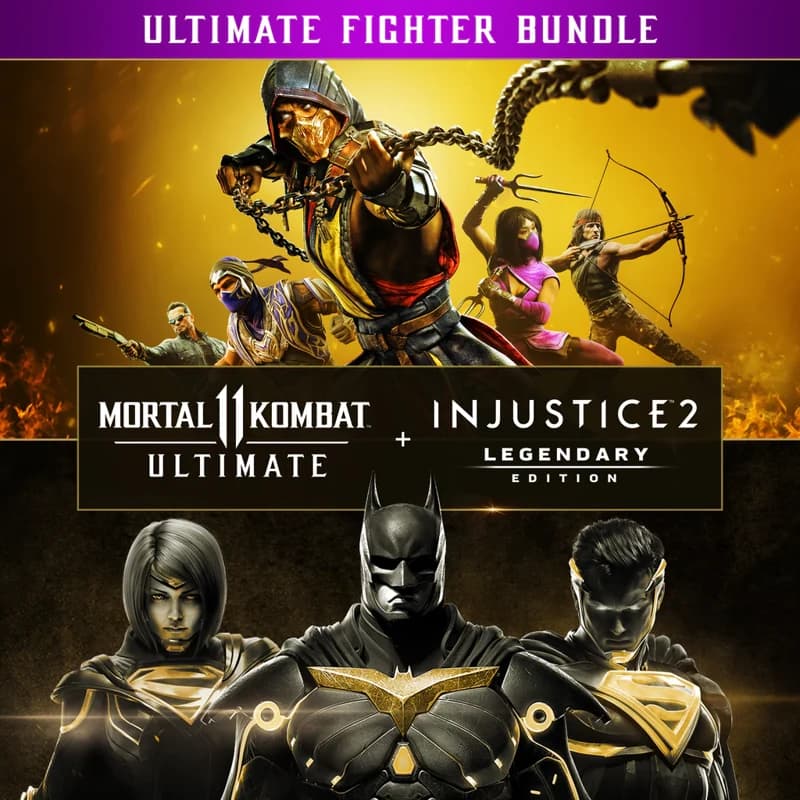 کاور بازی Mortal Kombat 11 Ultimate + Injustice 2 Leg Edition Bundle