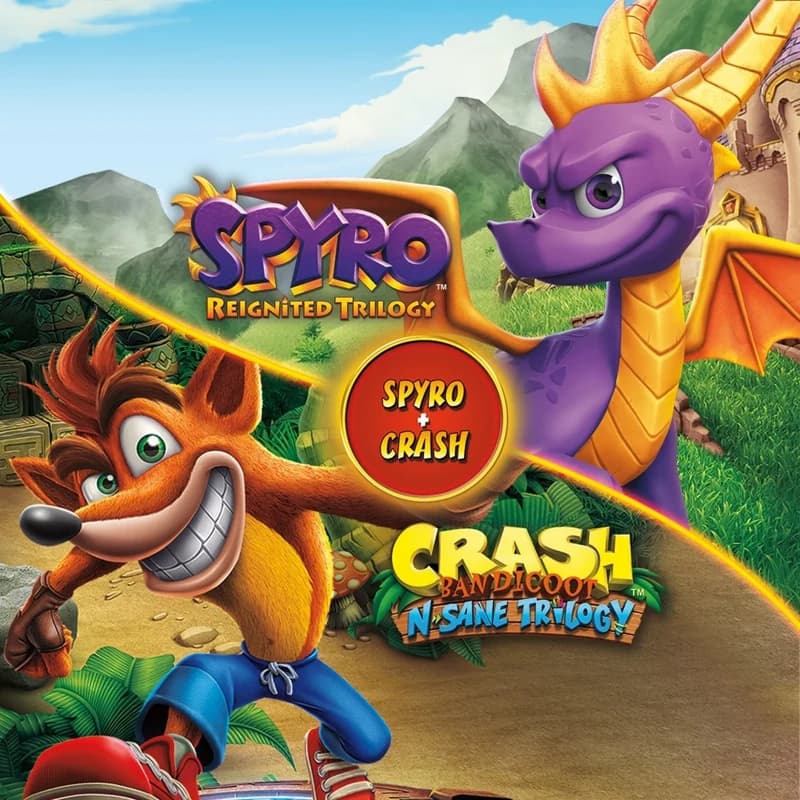 کاور بازی Spyro + Crash Remastered Game Bundle